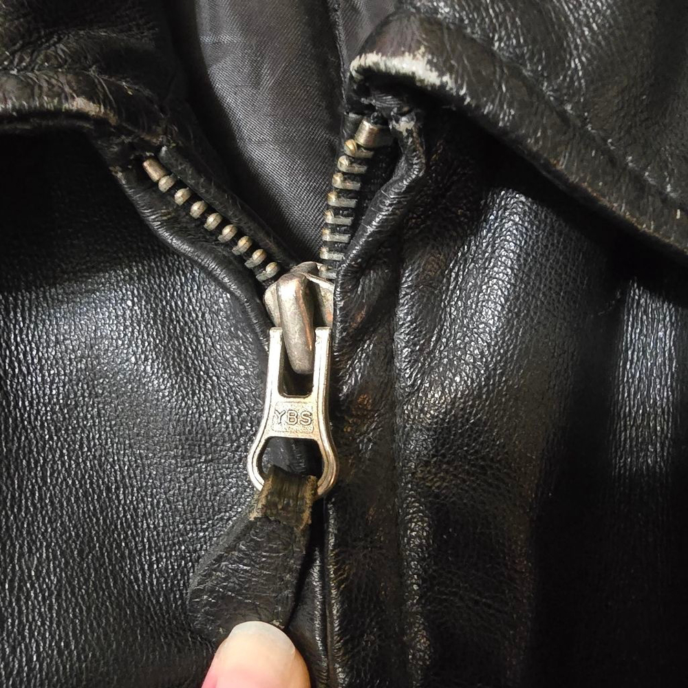 Men's Geniune Black Leather Vintage Jacket - Picture 6 of 14